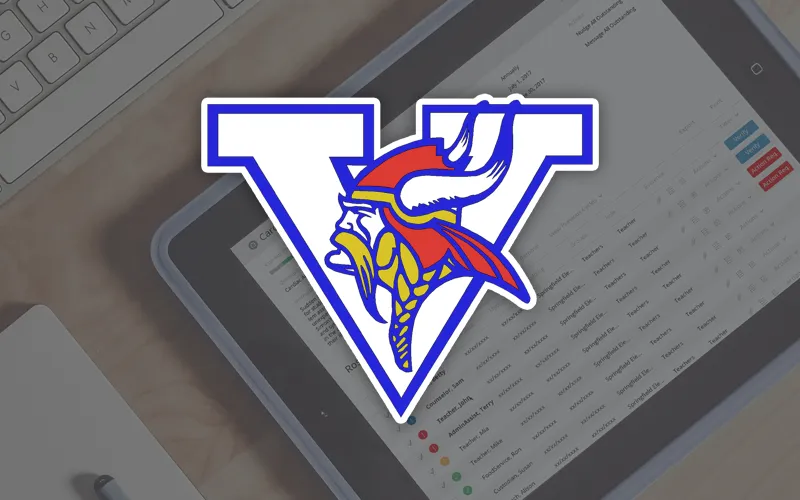 Mount Pleasant School District Logo superimposed over a Comply screen