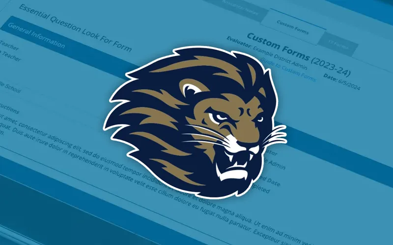 A More Streamlined and Cohesive Approach to Peer Coaching Lower Moreland Township School District mascot superimposed over a PATEP Custom Forms Screen